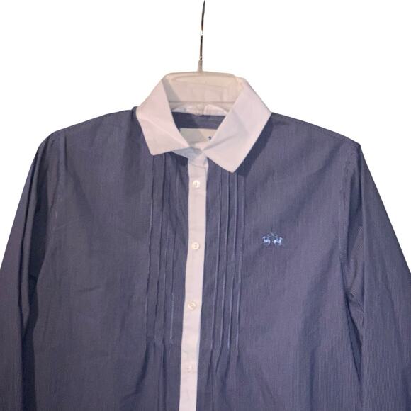 LA MARTINA Shirt Cotton Women Size 5 Striped - Picture 5 of 8